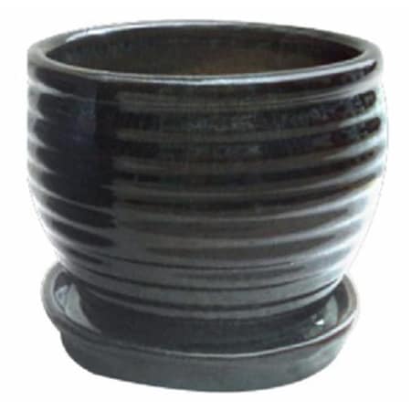 Trendspot Trendspot 227335 6 in. Drip Green Honey Jar Planter 227335